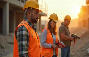 Trabajo para ayudantes de construcción